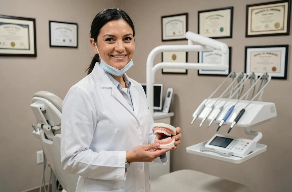Orthodontiste Dr Maria Otilia Blajin dans son cabinet d'orthodontie du Loiret