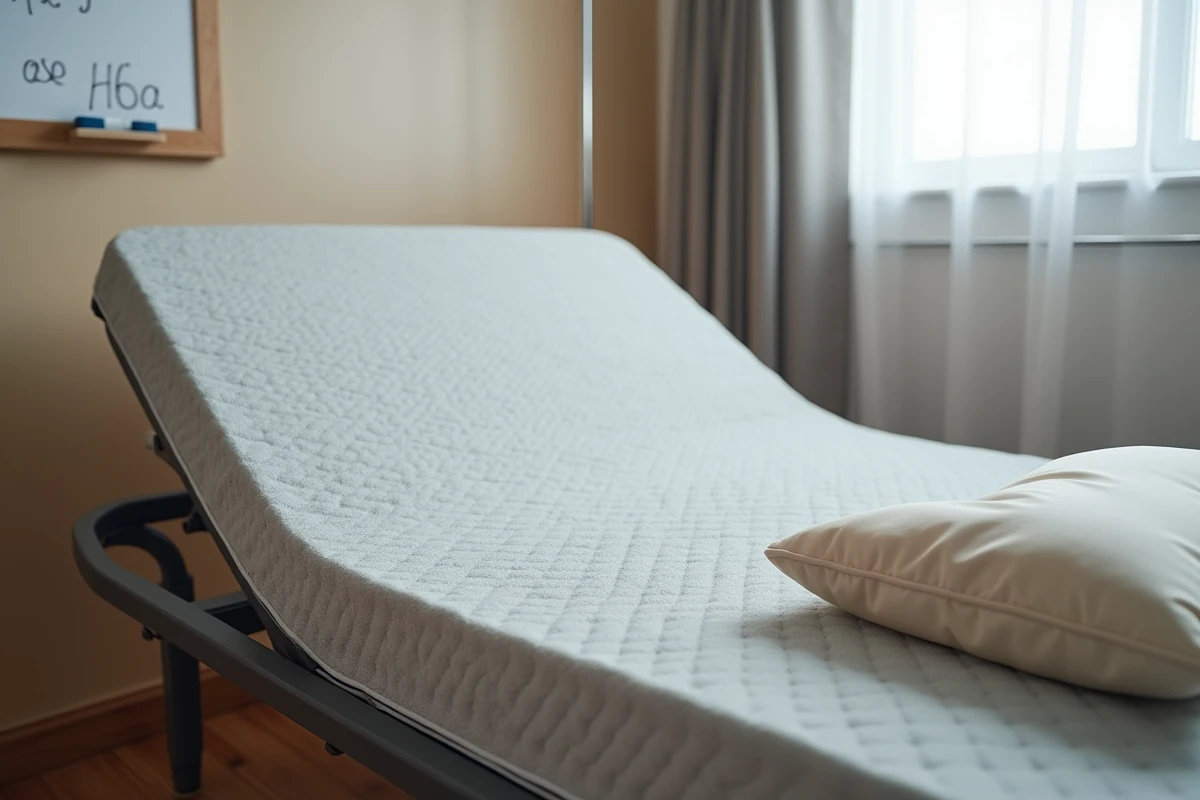 Matelas médical à pression alternante pour la prévention des escarres sacrées en établissement de soins