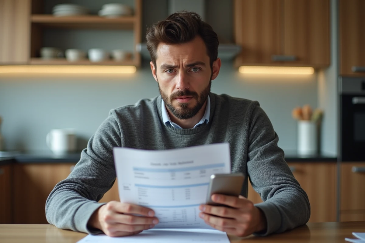 Patient comparant des résultats d'analyses papier et une application mobile de résultats de laboratoire à domicile